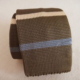 Mens Retro Stripe Knit Tie