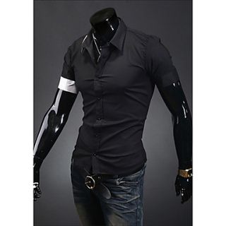 Midoo Short Sleeved Button Shirt(Black)