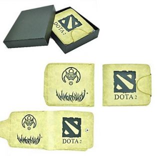 Online Game DotA Leather Wallet Cosplay Accessaries