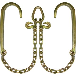 B/A Products V Chain with Hooks   16 Inch J Hooks; 2 ft. Legs, Model N711 8