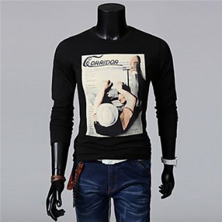 ZZT MenS Long Sleeved Korean Fashion Leisure T Shirt