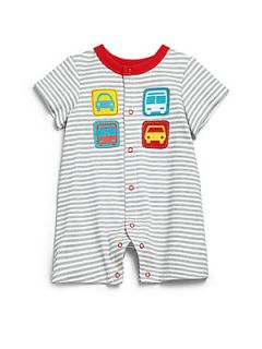 Offspring Infants Traffic Romper   Grey