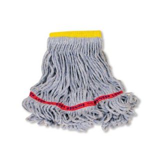 Rubbermaid Swinger Loop Wet Mop Heads, Cotton/synthetic, Blue, Small