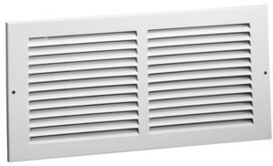 Hart Cooley 672 24x24 W Air Return Grille, 24 W x 24 H, 672 Steel Return Grille for Sidewall/Ceiling White (043370)