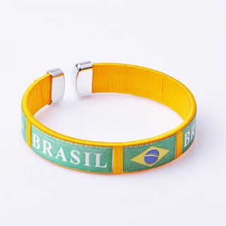 Brazil 2014 World Cup Knitting Couple Bracelets
