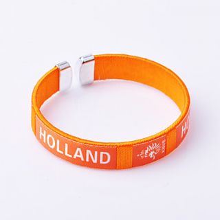 Netherland 2014 World Cup Knitting Couple Bracelets