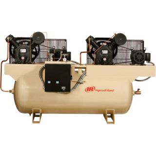 Ingersoll Rand Air Compressor   Duplex, 7.5 HP, 230 Volt 3 Phase, Model# 2475E7.