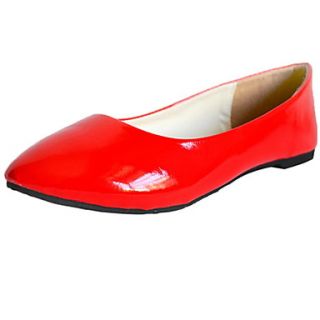 Faux Leather Womans Flat Heel Ballerina Flats Shoes (More Colors)