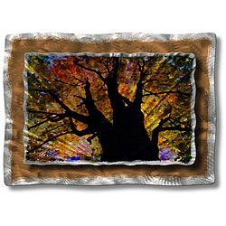 Ash Carl Brilliant Branches Metal Wall Art (LargeSubject LandscapesImage dimensions 23 inches high x 32 inches wide )