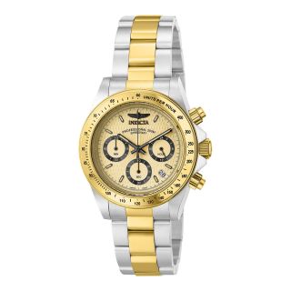 Invicta Mens Gold Tone Dial Chronograph Watch