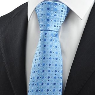 Tie Blue Polka Dot Bubble Circle Pattern Mens Tie Necktie Wedding Holiday Gift