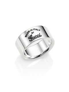 Gucci Sterling Silver GG Craft Ring   Silver