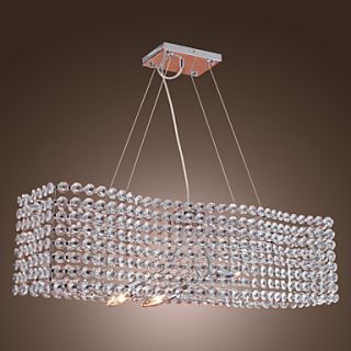 Stylish Crystal Chandelier with 3 lights (Electrochromism Finish)