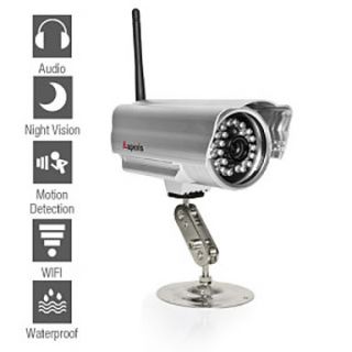 Apexis   Weatherproof Wireless IP Camera with Night Vision and Motion Detection