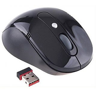 Wireless Optical Mouse 2.4GHz USB Receiver (Black)