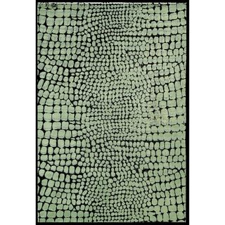 Martha Stewart ia Canopy/ Green Silk Blend Rug (56 X 86)