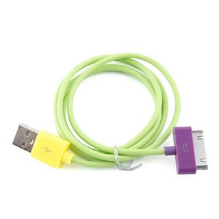 Colorful Universal Data Line for iPhone and iPad (Green)