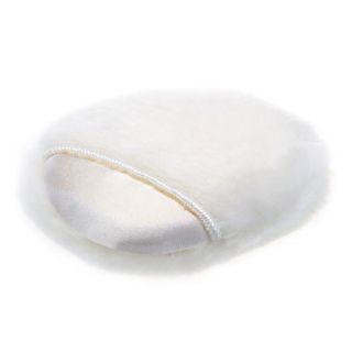 White Round Shaped Villus Nature Sponges Powder Puff for Face L