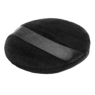 Black Round Shaped with Lint Nature Sponges Powder Puff for Face (M)