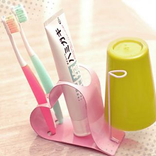 Stainless Steel Toothbrush Holder Random Colour, L13.2cm x W13.2cm x H6.5cm