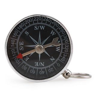 Portable Metal Compass with Keychain (Small)