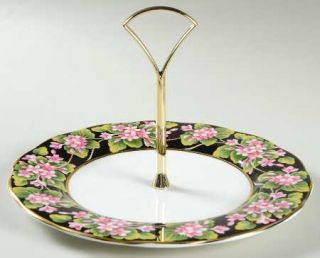 Royal Albert Provincial Flowers Round Serving Plate with Handle (Salad Plate), F