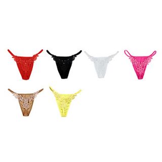 3 Pieces One Size Lycra V Strings Low Waist Wedding/ Daily Wear Panties