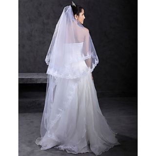 Beautiful 1 Layer Chapel Wedding Veil