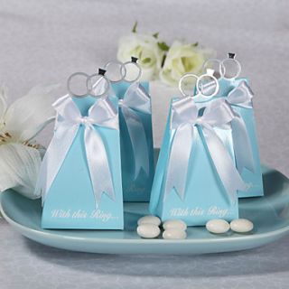 With This Ring Elegant Icon Favor Box (Set of 12)