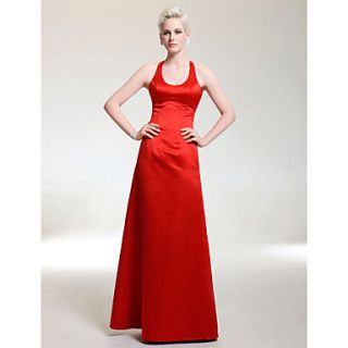 Satin A line Scoop Floor length Evening Dress inspired by Jennifer Lawrence at the 83rd Oscar