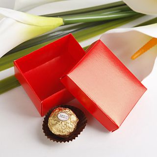 Beautiful Red Favor Box (Set of 12)