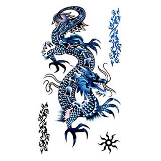 5 Pcs Dragon Waterproof Temporary Tattoo(17.5cm10cm)