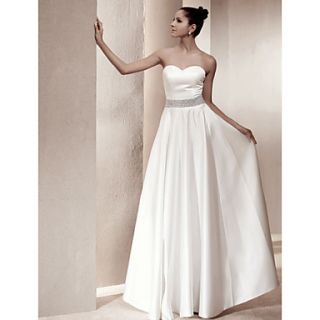 Free Custom measurements A line Princess Strapless Floor length Satin Wedding Dress inspired by Kate Middleton