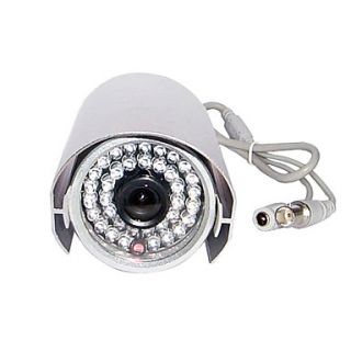 All Metal Surveillance Camera with Sharp 1/4 Inch CCD Color Lens and 36 Night Vision Infrared LED