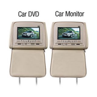 7 Inch Car DVD Player and Monitor with Game Free Headphones (1 Pair)