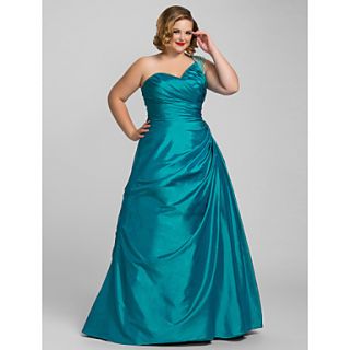 Plus Size Ball Gown Ball Gowm One Shoulder Taffeta Evening/Prom Dress