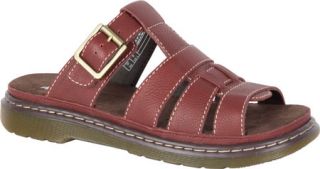 Womens Dr. Martens Brigid Slide   Cherry Red Broadway Casual Shoes