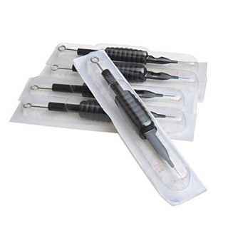 100 Pcs Disposable Tattoo Tube with Needle Combo 3 Round Liner