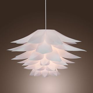 60W Floral Pendant Light in Petal Featured Shade