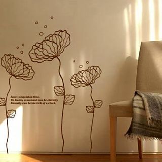 Delicate Flower Wall Stickers (1985 P25)