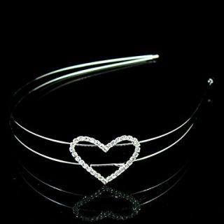 Gorgeous Rhinestone Heart Bridal Headband/Headpiece