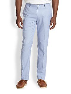 Polo Ralph Lauren New Haven Straight Fit Checked Twill Pants   Light Blue