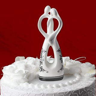 Roman Holiday Bride Groom Cake Topper