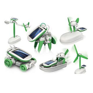 6 in 1 Solar Robot (Green)