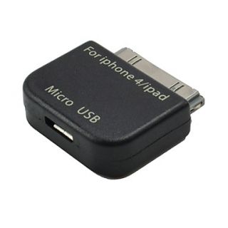 Micro USB to Apple 30pin Connector/Adaptor for iPad and iPhone