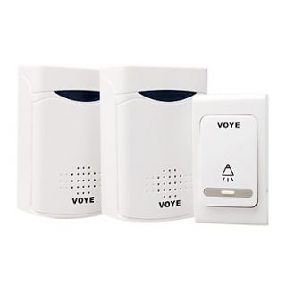 Home Security Digital Wireless Doorbell with 38 Melodies (2Pcs)