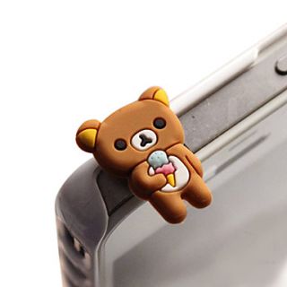 Dustproof 3.5mm Earphone Plug for Cellphone (Bear)