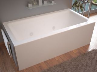 Atlantis Whirlpools 3060SHWR Soho, 30 Inch by 60 Inch Front Skirted, Whirlpool Tub, Right Drain