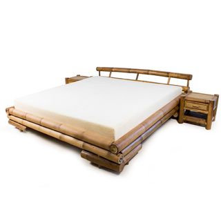 Tong Bamboo Platform Queen size Bed