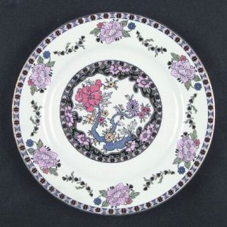 J & G Meakin Indian Prince Luncheon Plate, Fine China Dinnerware   Multicolor Tr